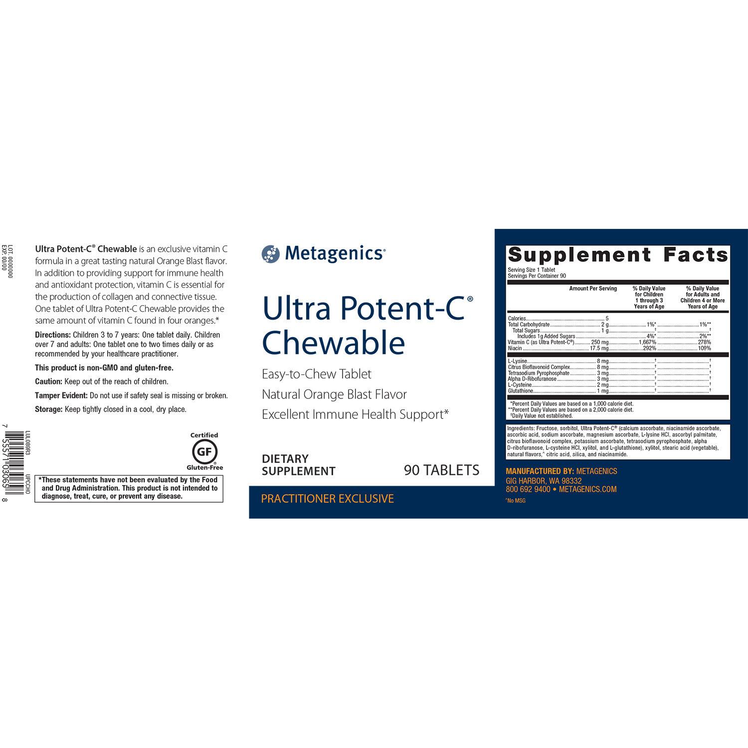 ULTRA C Chewable - Delicious Vitamin C highly absorbable